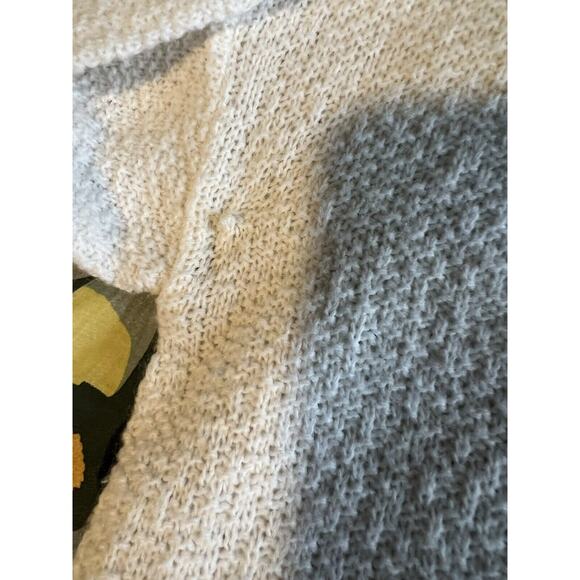 Vintage Sweater G.F.C. Ltd 80s Ivory Mock Neck Medium Made in USA - Picture 8 of 10